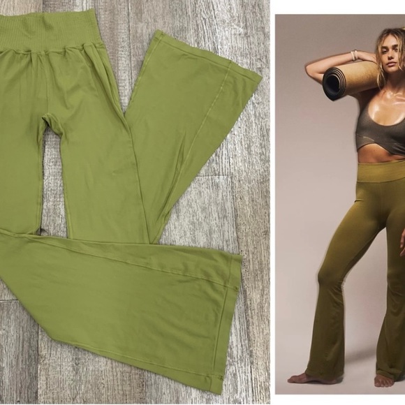 Free People Pants - Free People Good Karma High waist flare Pants